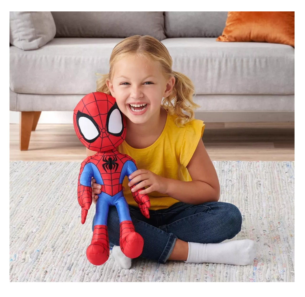 Foto 5 pulgar | Peluche Superhéroe Spider Man 32 Cm 2 Pcs Rojo/negro