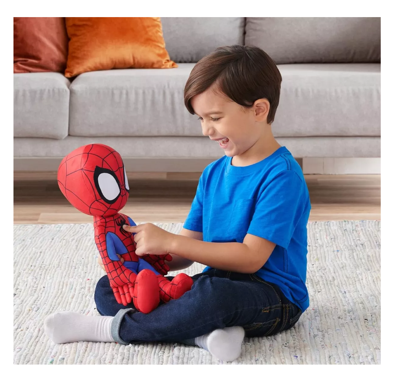 Foto 6 pulgar | Peluche Superhéroe Spider Man 32 Cm 2 Pcs Rojo/negro