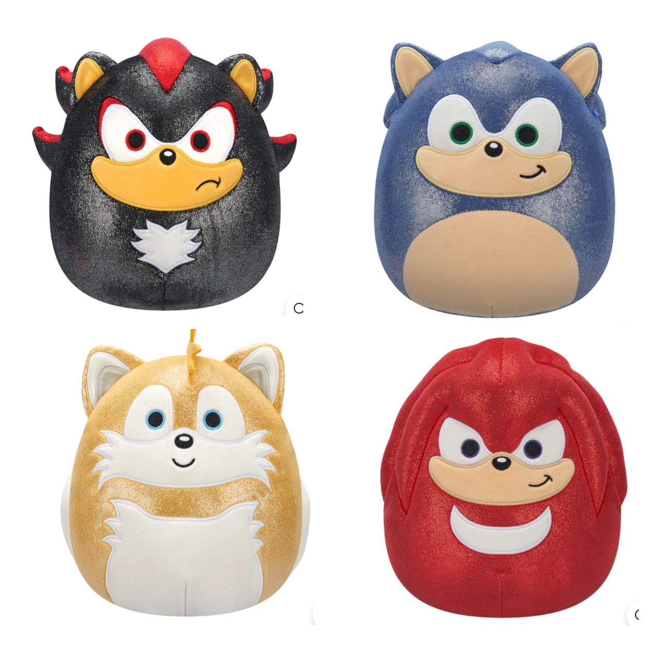 Peluche Squishmallows Kellytoy Christmas 2024 Sonic 20 Cm - Venta Internacional.