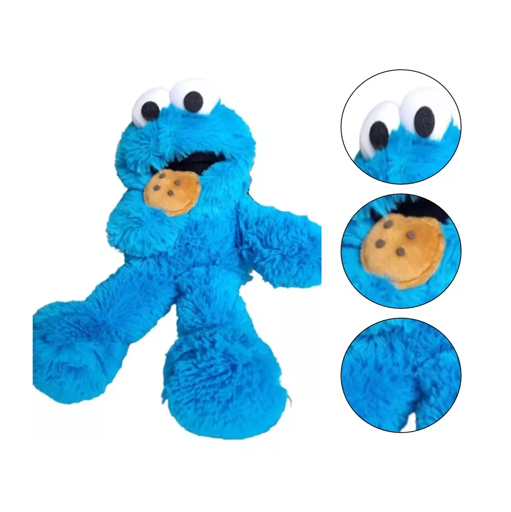 Foto 4 pulgar | Monstruo Comegalletas Elmo Peluche Soft Premium Plaza Sesamo Azul