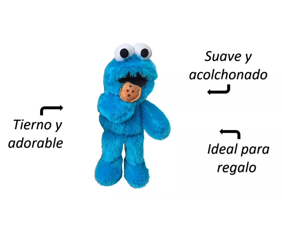 Foto 5 pulgar | Monstruo Comegalletas Elmo Peluche Soft Premium Plaza Sesamo Azul