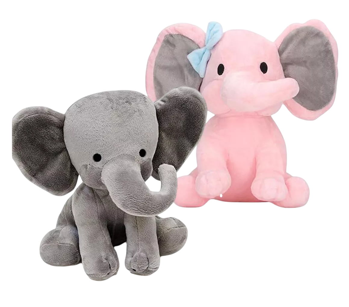 Foto 2 pulgar | Peluches de Elefante 2 Piezas