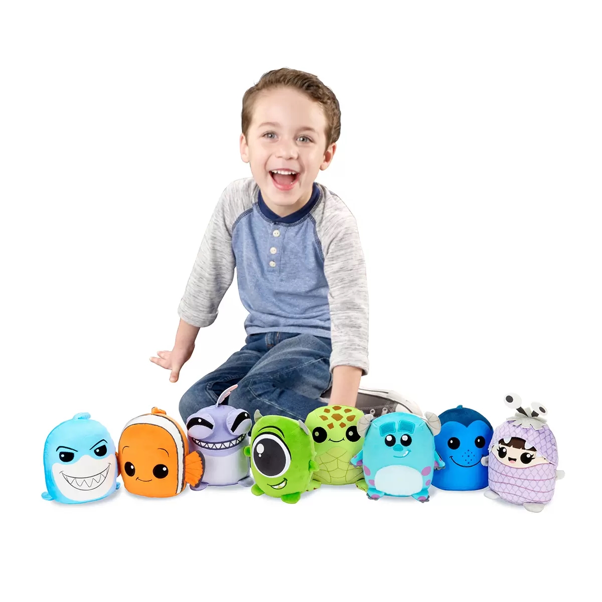 Foto 4 pulgar | Disney Cuutopia Set 8 Peluches 13 Pixar Hxh29 Mattel