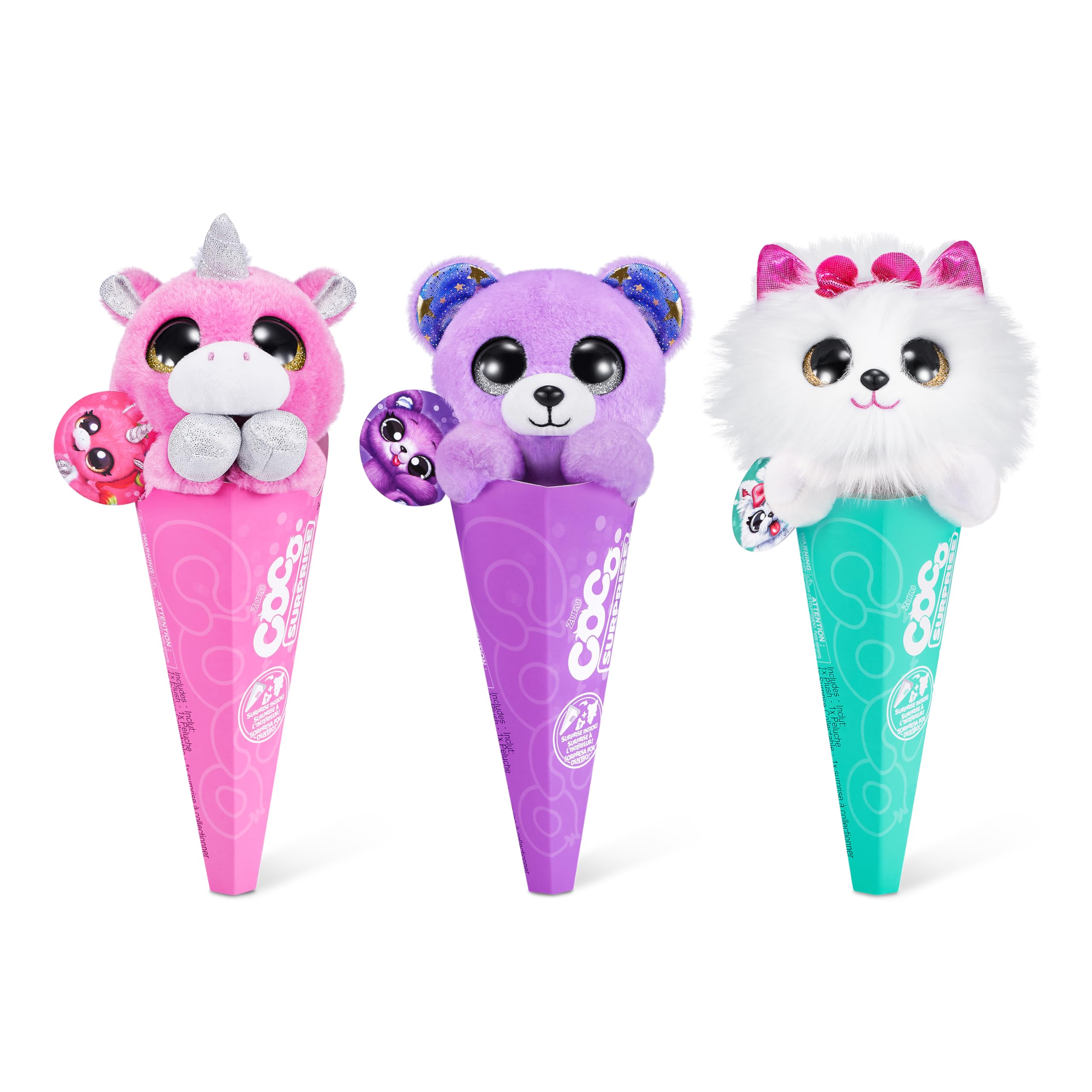Foto 2 pulgar | Conos de Coco Coco Surprise de Toy Rainbocorns Paquete de 3 Unidades - Venta Internacional