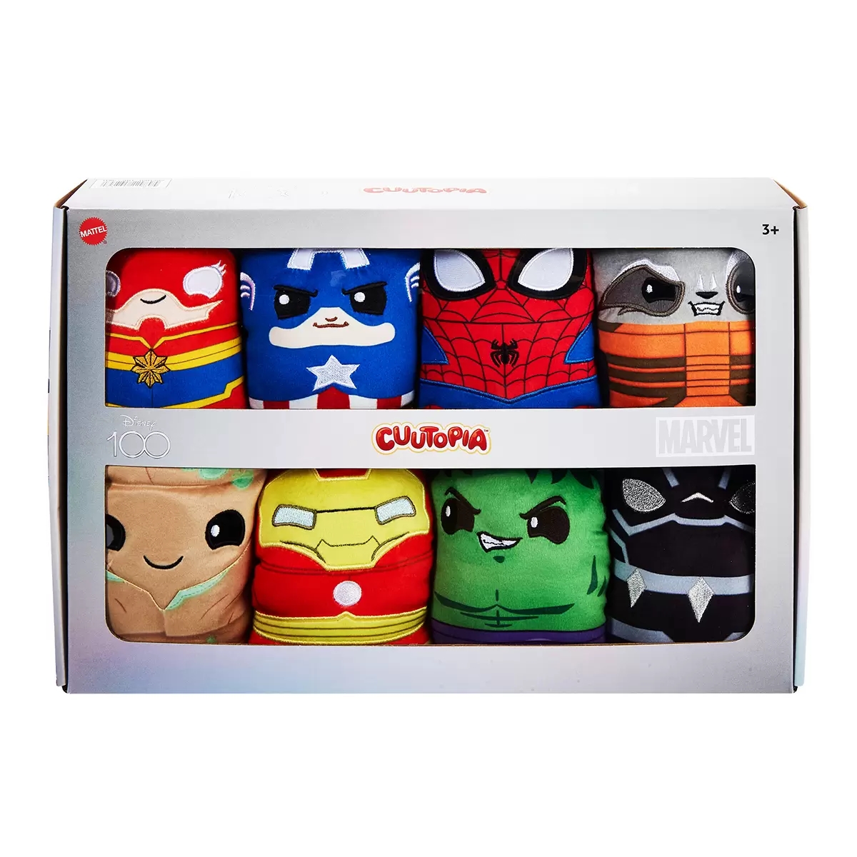 Foto 2 pulgar | Disney Cuutopia Set 8 Peluches 13 Cm Avengers Hxh29 Marvel