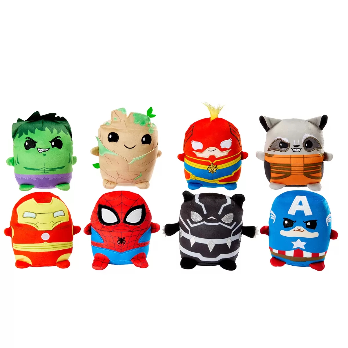 Foto 3 pulgar | Disney Cuutopia Set 8 Peluches 13 Cm Avengers Hxh29 Marvel
