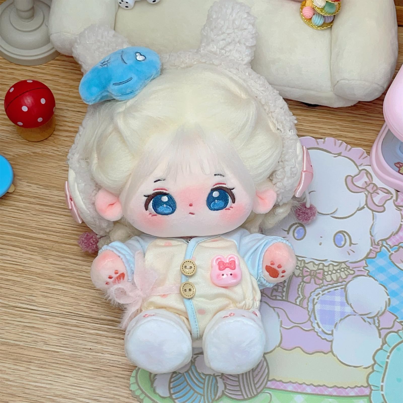 Foto 4 pulgar | Muñeca de Peluche Calembou Lulu de 20 Cm Con Esqueleto Y Ropa De Regalo - Venta Internacional