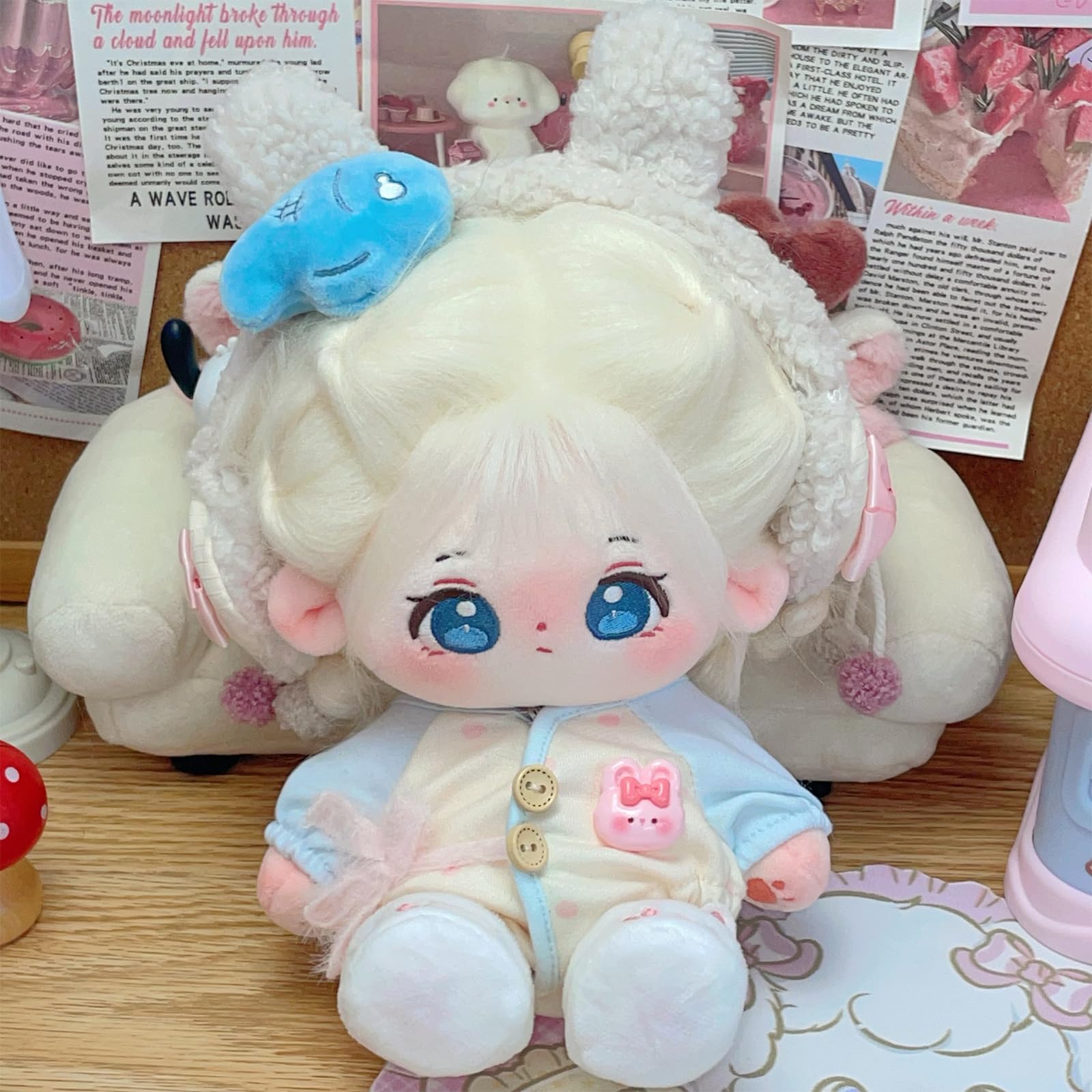 Foto 5 pulgar | Muñeca de Peluche Calembou Lulu de 20 Cm Con Esqueleto Y Ropa De Regalo - Venta Internacional