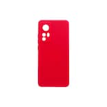 Funda de Silicona de Felpa para Xiaomi 12 Pro 5G Antichoque Rojo - Venta Internacional