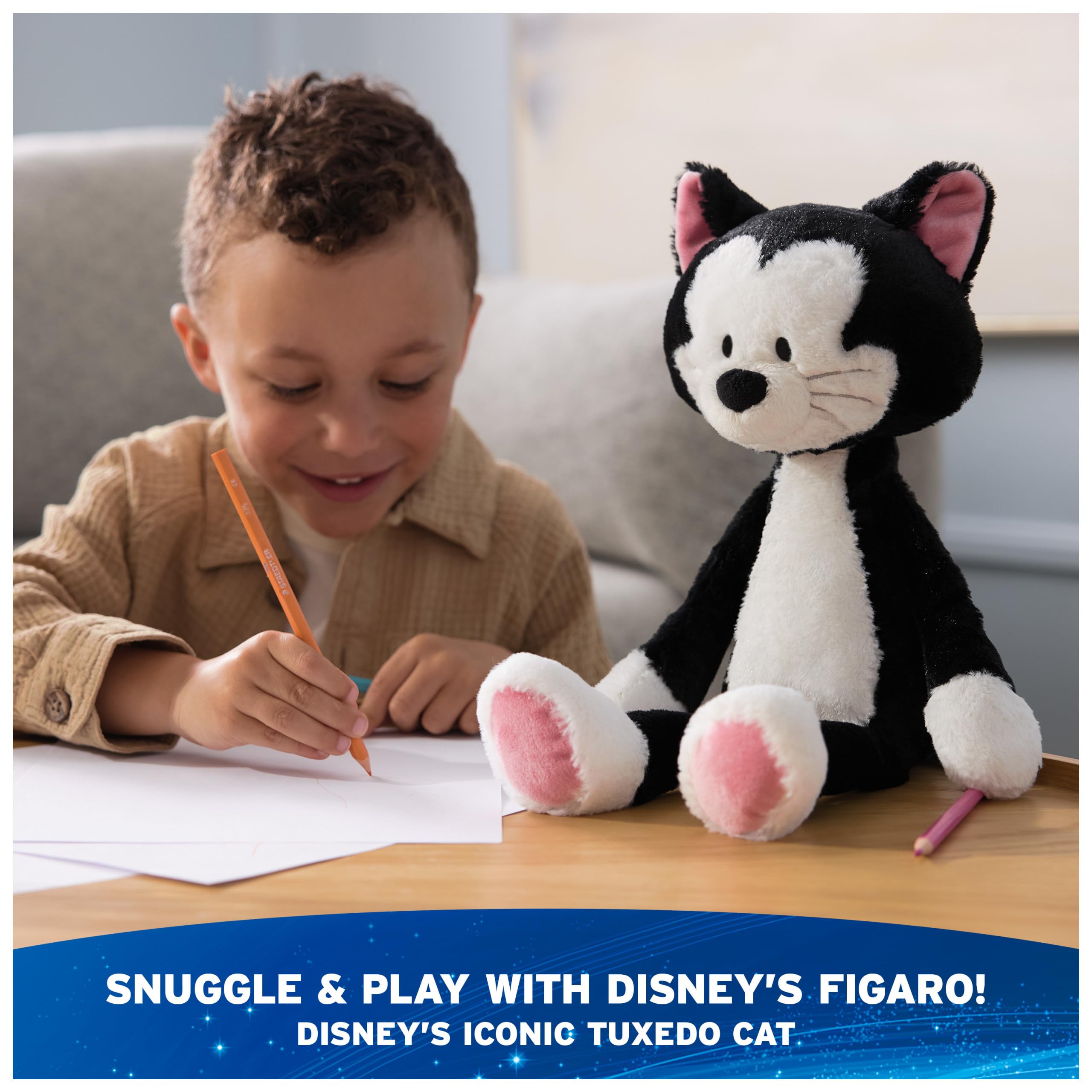 Foto 3 pulgar | Palillo De Peluche Gund Disney Figaro Pinocho 38 Cm Negro - Venta Internacional.