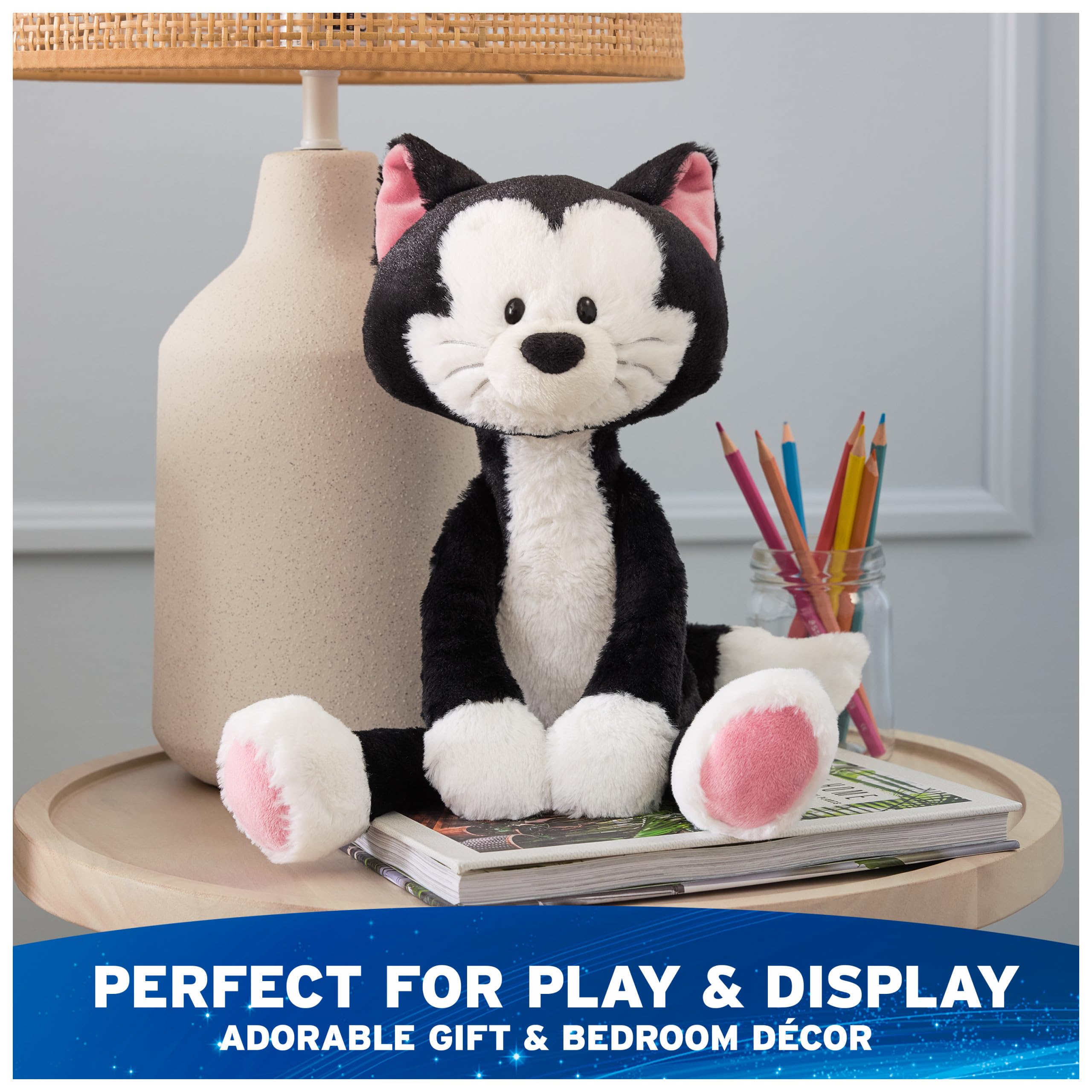 Foto 7 pulgar | Palillo De Peluche Gund Disney Figaro Pinocho 38 Cm Negro - Venta Internacional.
