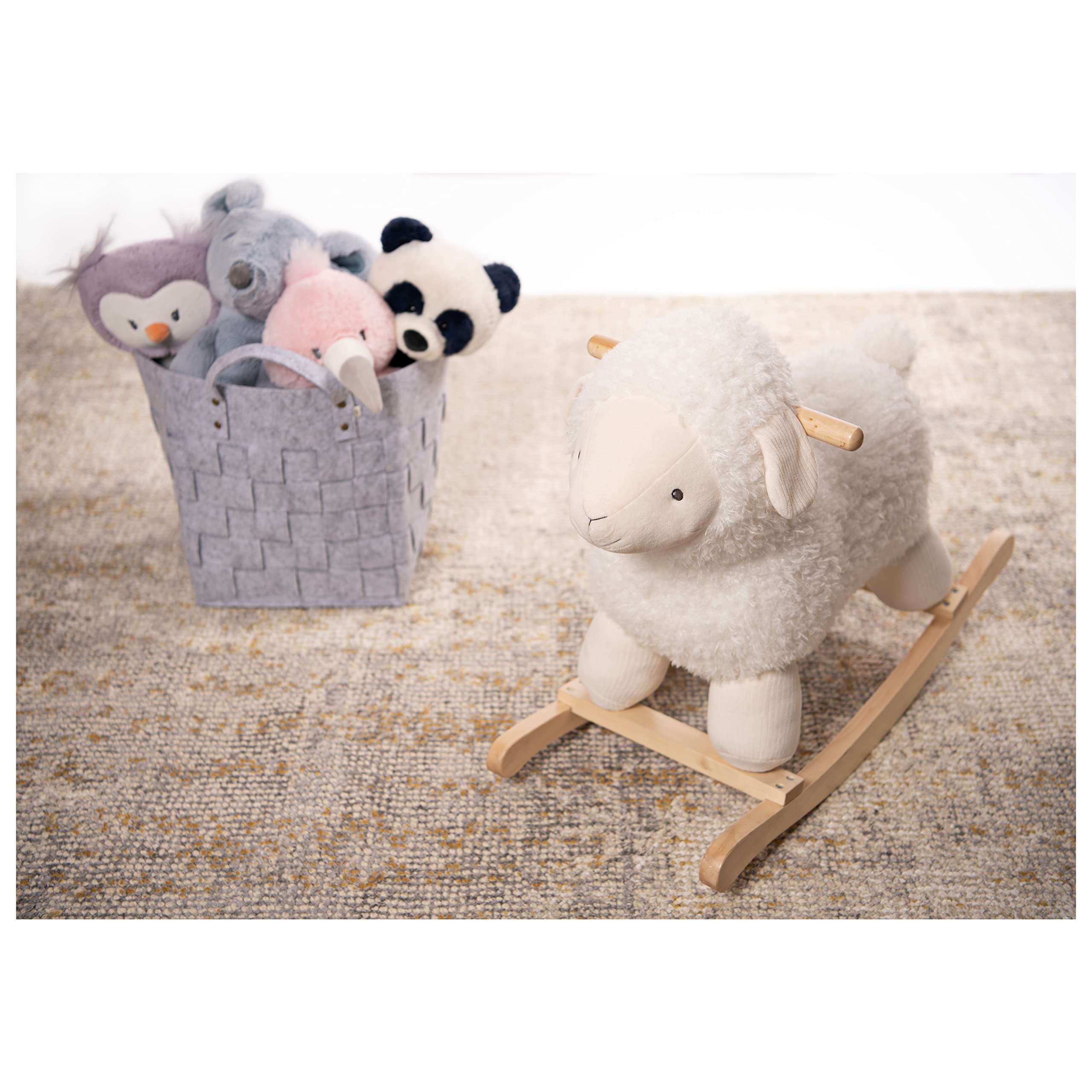 Foto 4 pulgar | Peluche De Peluche Rocker Gund Baby Lamb Con Base De Madera - Venta Internacional.