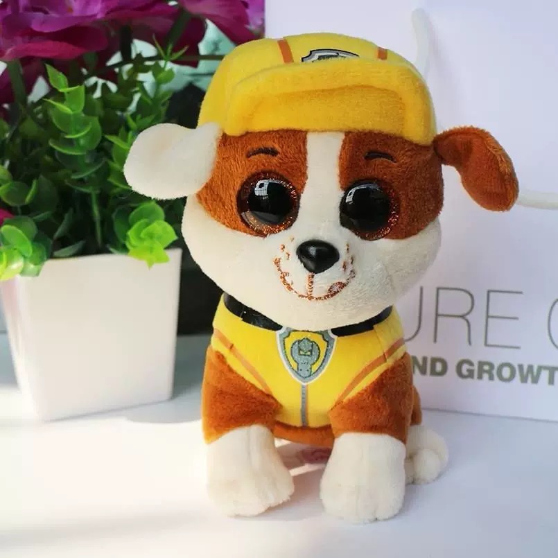 Foto 2 | Peluche La Patrulla Canina Rubble 17 Cm - Serie Animada La Patrulla Canina - Venta Internacional.