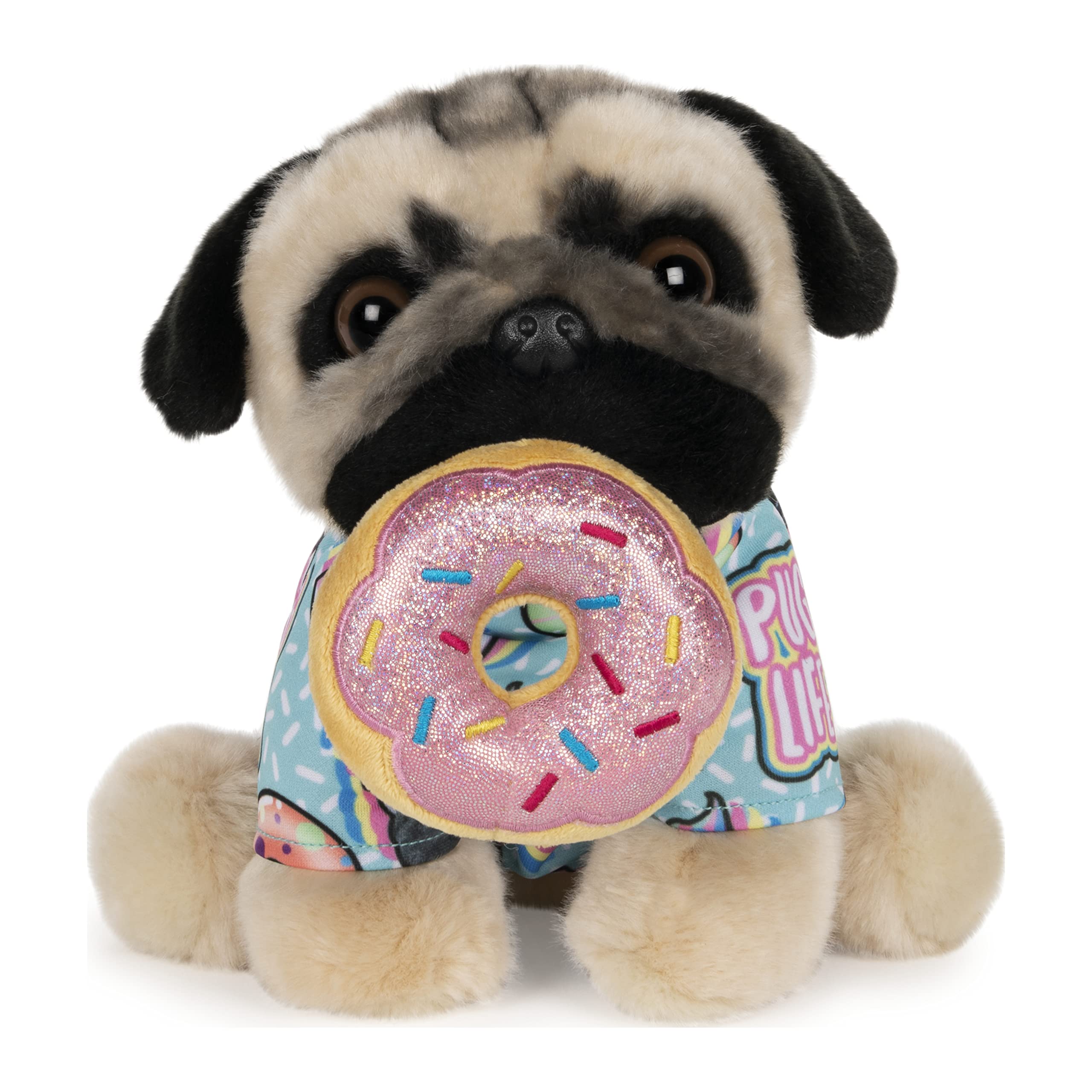 Peluche Gund Doug The Pug Donut Dog, 23 Cm - Venta Internacional.
