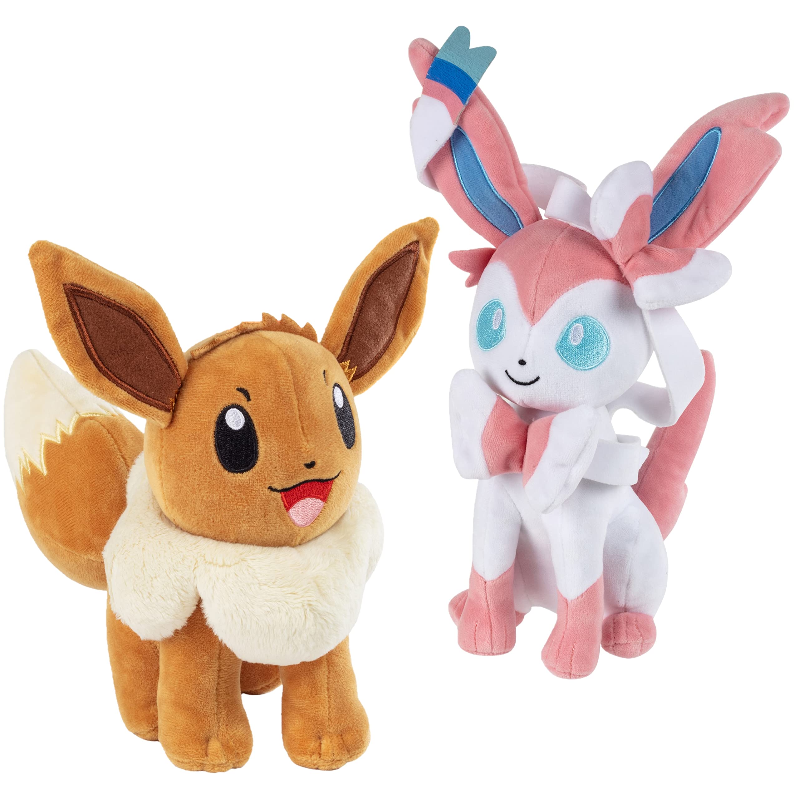 Foto 2 pulgar | Juguetes De Peluche Pokémon Eevee Y Sylveon De 8 Pulgadas, Paquete De 2 - Venta Internacional.