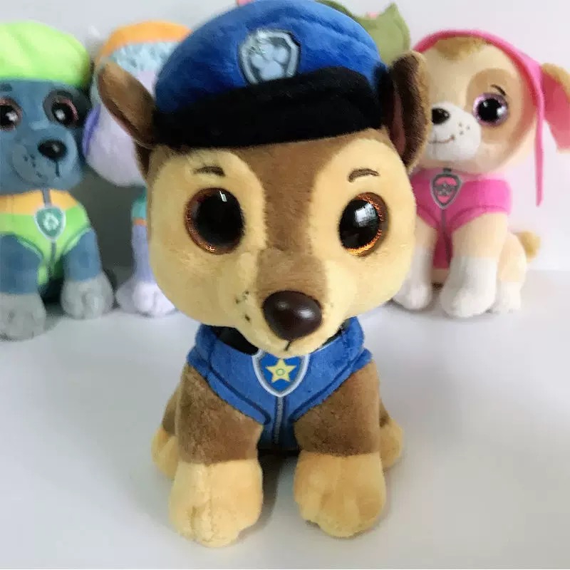 Foto 3 pulgar | Peluche Paw Patrol Chase 17 Cm - Serie Animada La Patrulla Canina - Venta Internacional.