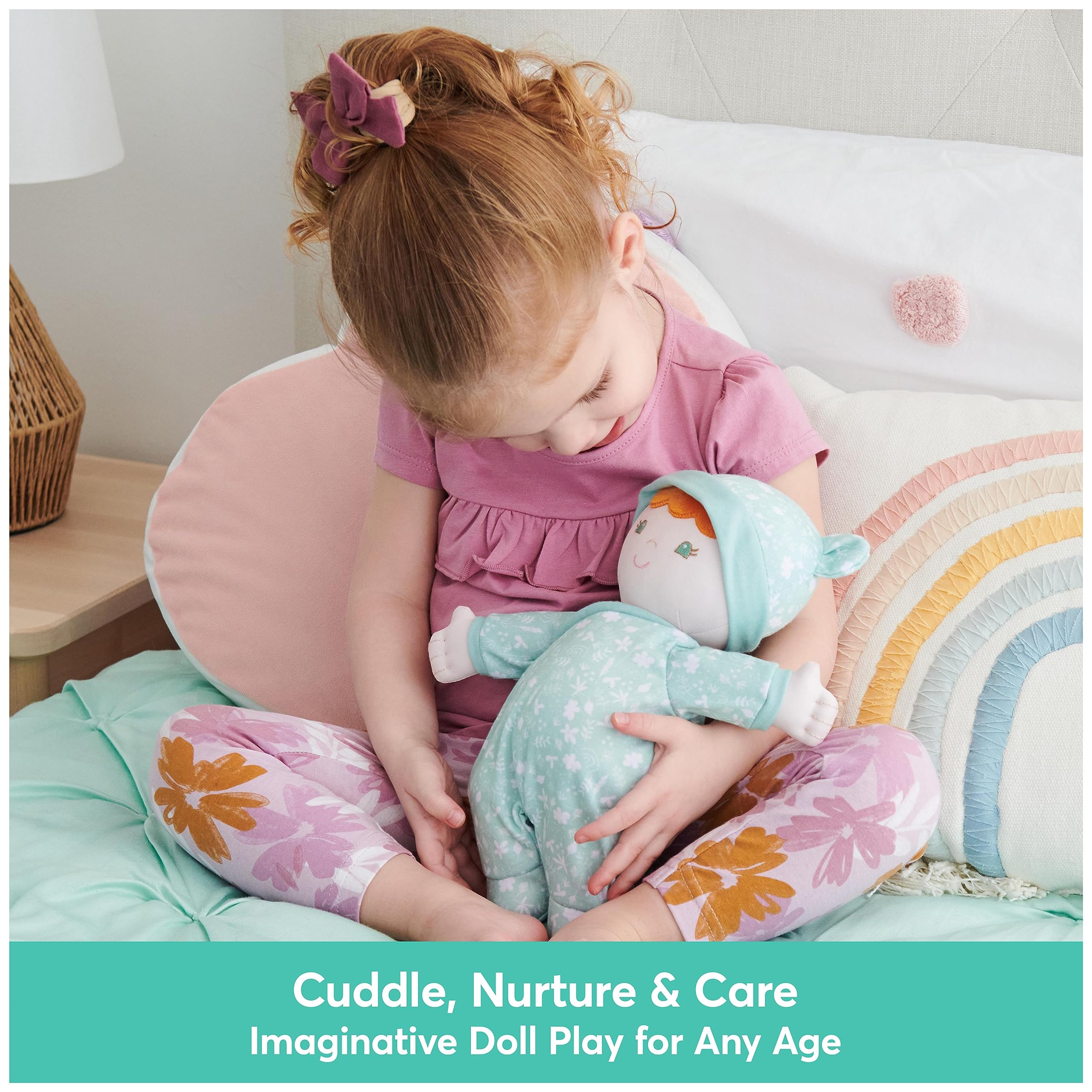 Foto 6 | Muñeca De Peluche Gund Baby, Sostenible, 30 Cm, Verde - Venta Internacional.
