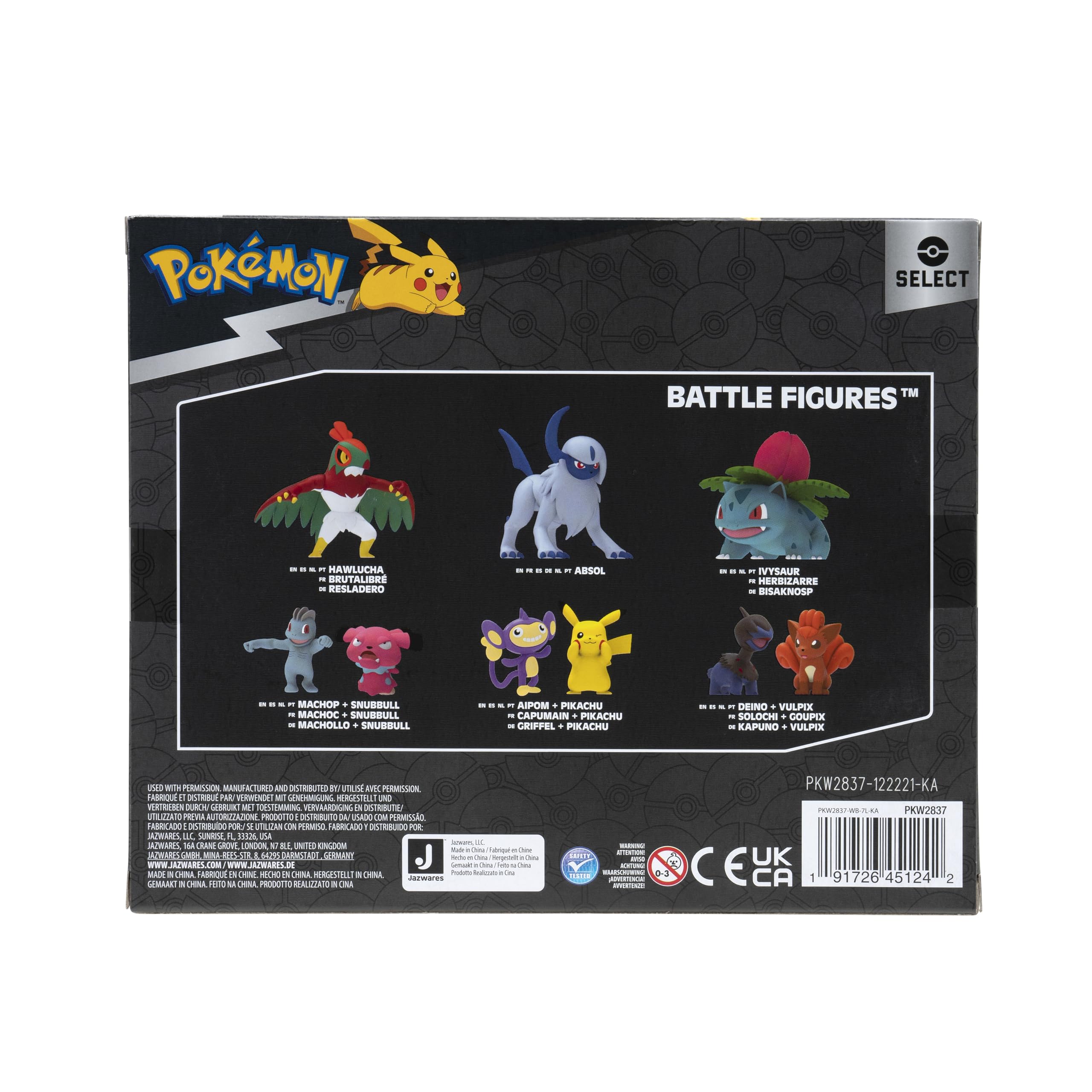 Foto 5 pulgar | Pack Eevee Evolution De Toy Pokémon Select Con Figuras - Venta Internacional.