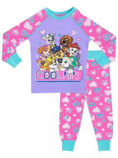 Foto 1 | Conjunto De Pijama Paw Patrol Para Niñas De 5 Años Con Chase, Rubble, Etc. - Venta Internacional.