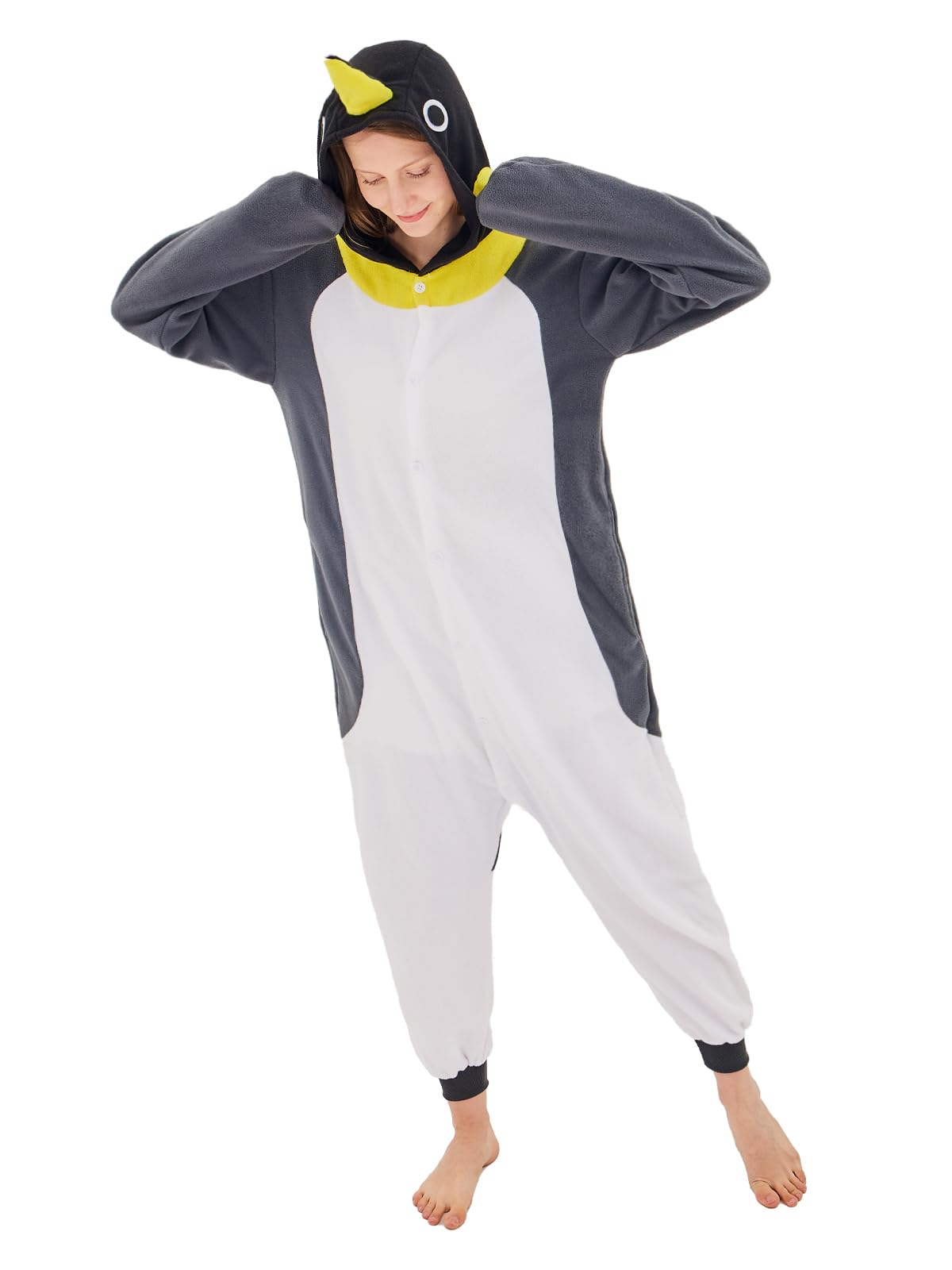 Foto 2 pulgar | Disfraz De Pingüino Gris Newcosplay Para Adulto Con Forma De Mono Con Forma De Animal - Venta Internacional.