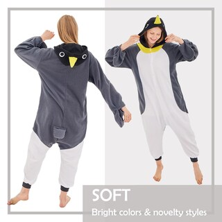 Foto 3 | Disfraz De Pingüino Gris Newcosplay Para Adulto Con Forma De Mono Con Forma De Animal - Venta Internacional.