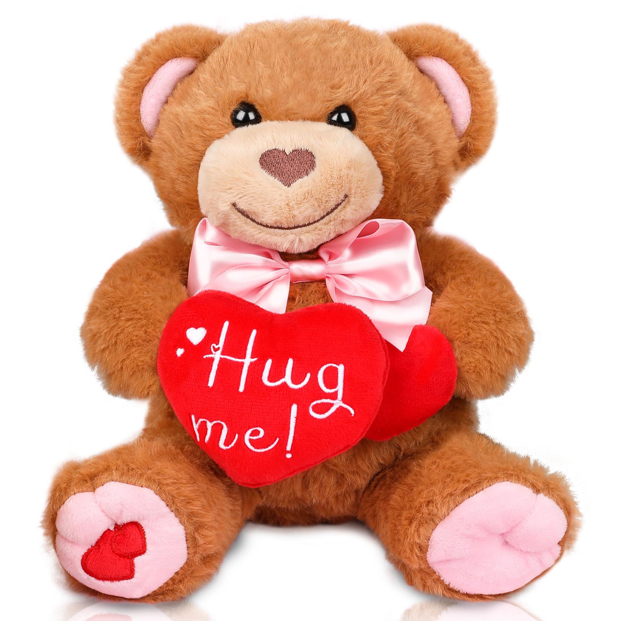 Foto 2 pulgar | Oso De Peluche Para El Día De San Valentín, 25 Cm, Con Corazón Rojo - Venta Internacional.