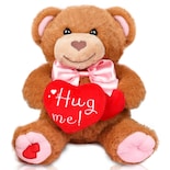 Oso De Peluche Para El Día De San Valentín, 25 Cm, Con Corazón Rojo - Venta Internacional.