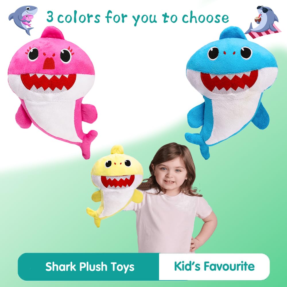 Foto 4 pulgar | Peluche Interactivo De Peluche Stuffed Shark Doll De 8.6 Pulgadas - Venta Internacional.