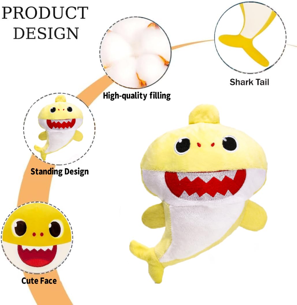 Foto 5 pulgar | Peluche Interactivo De Peluche Stuffed Shark Doll De 8.6 Pulgadas - Venta Internacional.