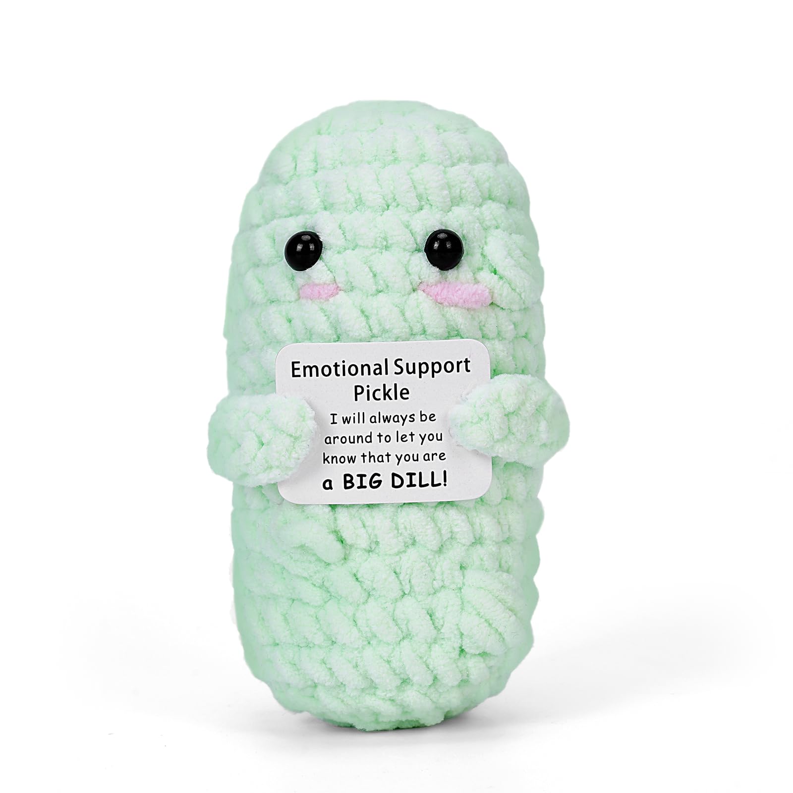 Pepino Positivo Hecho A Mano De Peluche De Peluche De Apoyo Emocional - Venta Internacional.