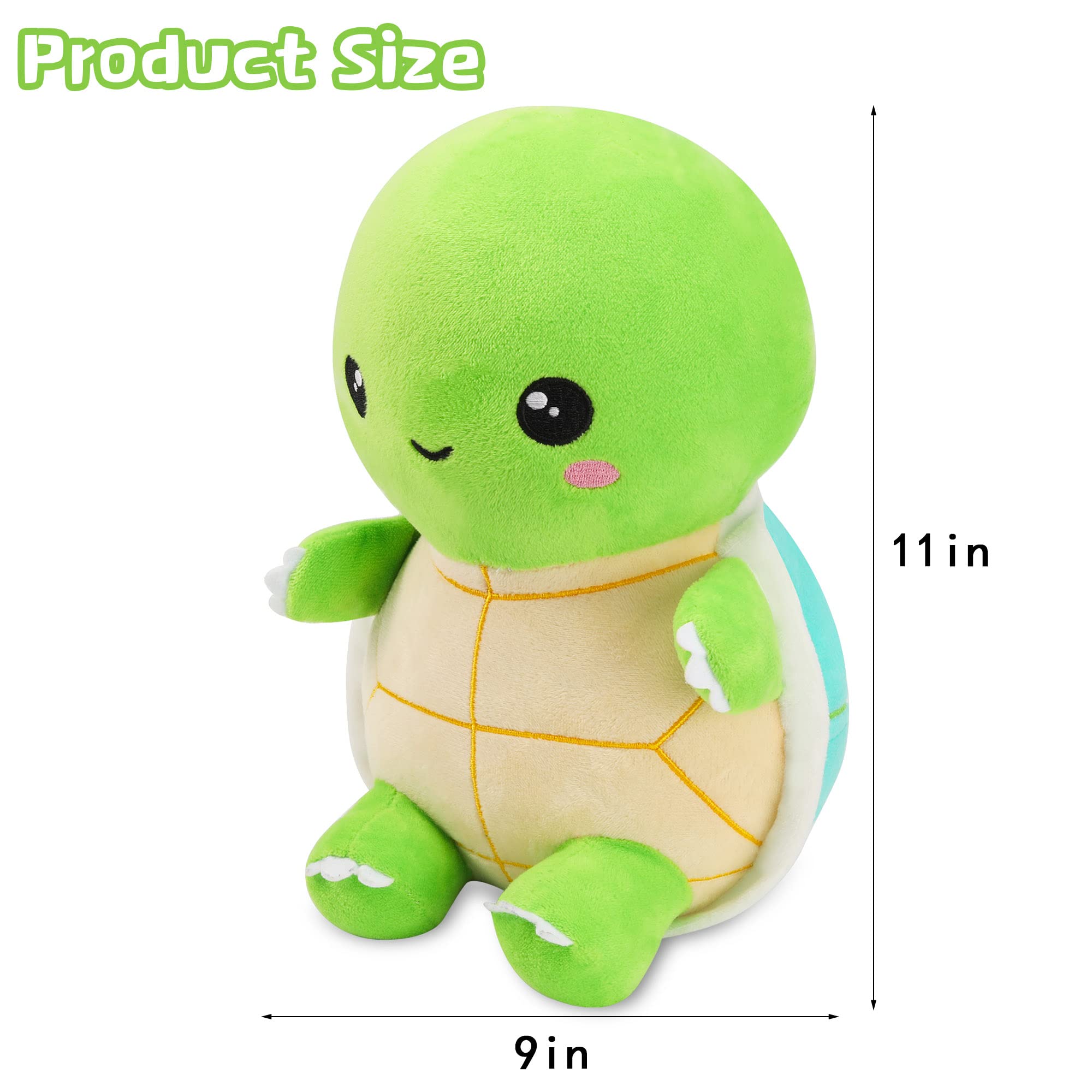 Foto 3 pulgar | Peluche De Peluche Con Forma De Tortuga Verde De 28 Cm Para Niños - Venta Internacional.