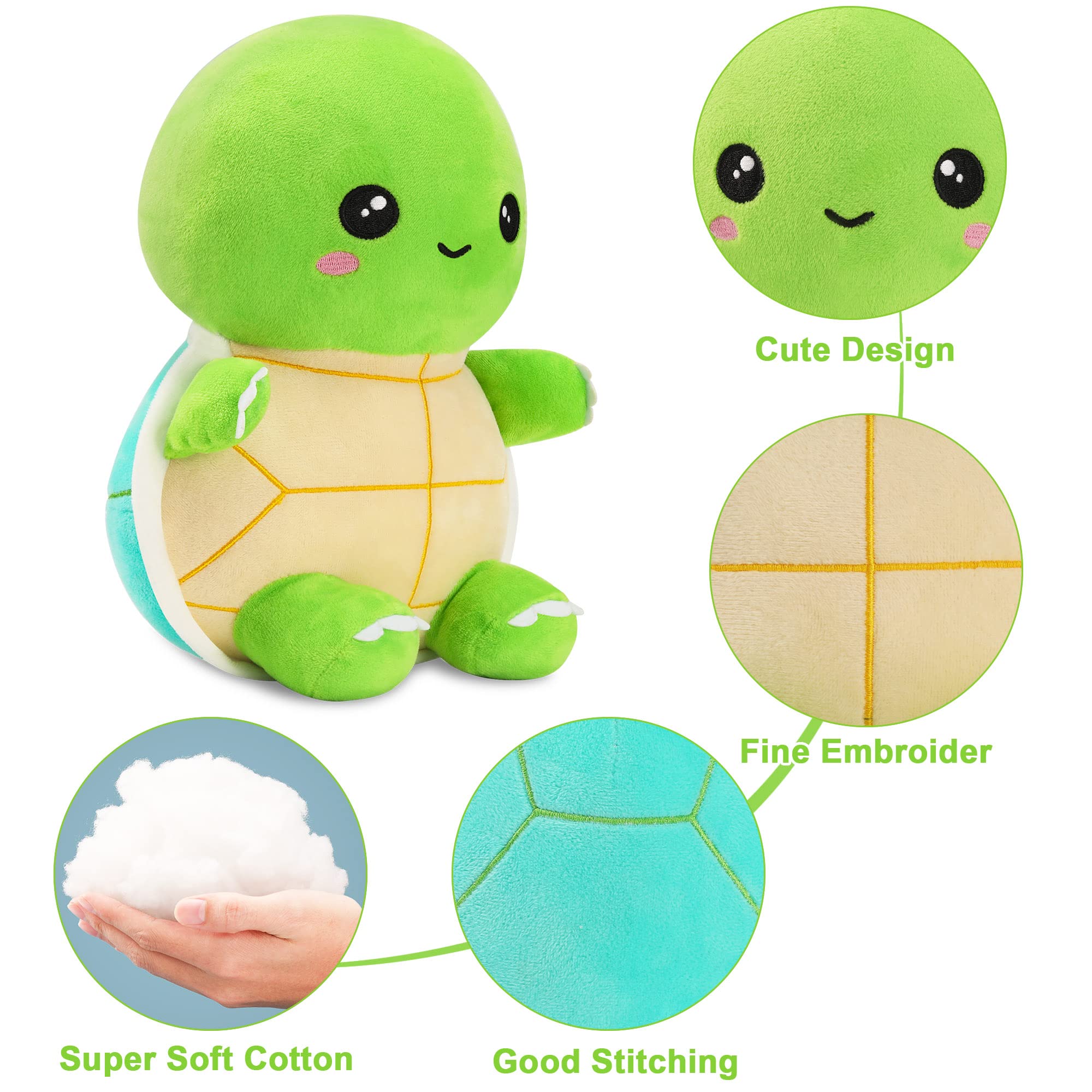 Foto 4 pulgar | Peluche De Peluche Con Forma De Tortuga Verde De 28 Cm Para Niños - Venta Internacional.