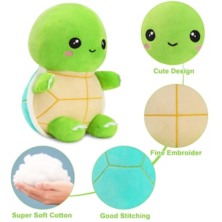 Foto 3 | Peluche De Peluche Con Forma De Tortuga Verde De 28 Cm Para Niños - Venta Internacional.