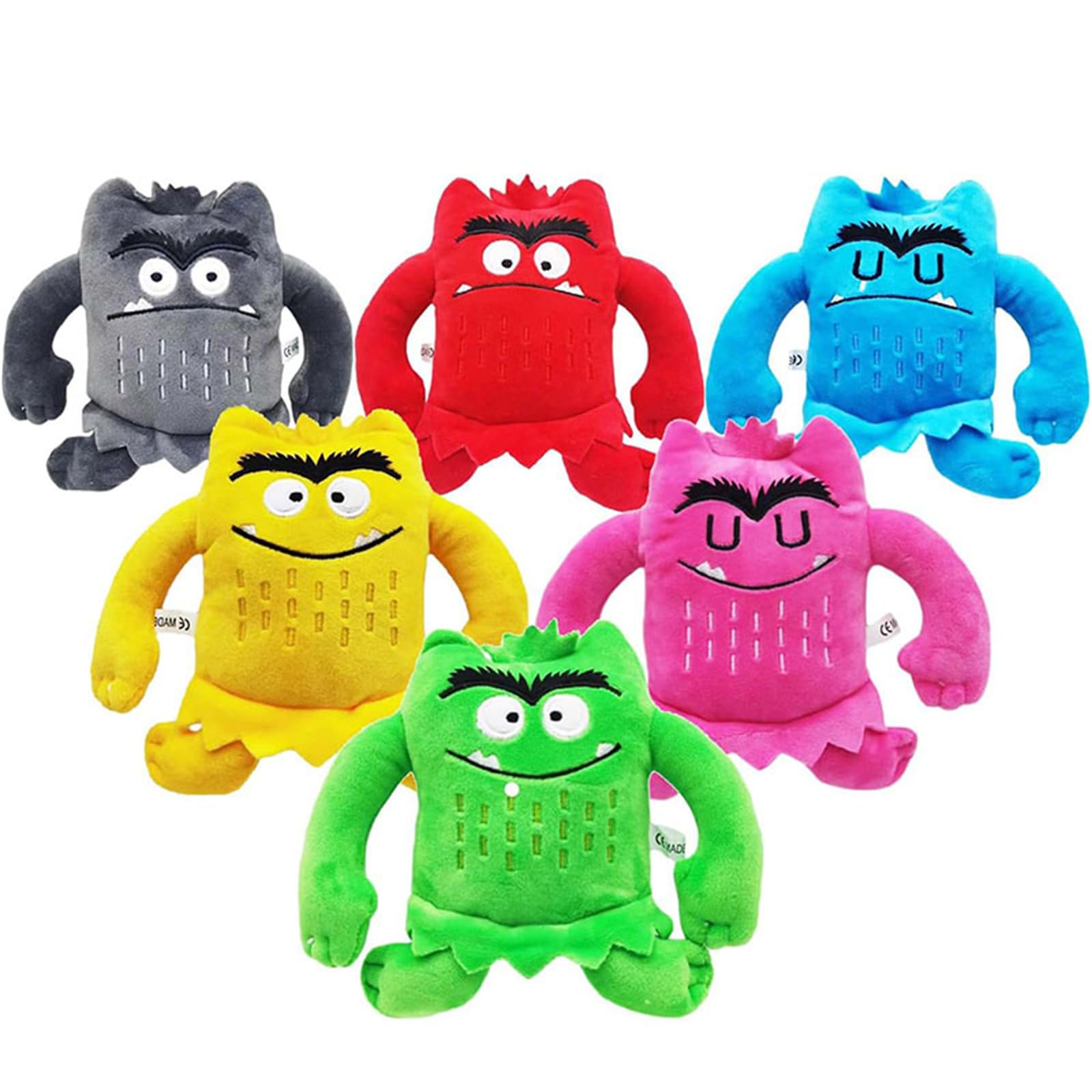 Foto 3 pulgar | Set De Muñecos De Dibujos Animados De Monster Little Monster De Peluche En Color - Venta Internacional.