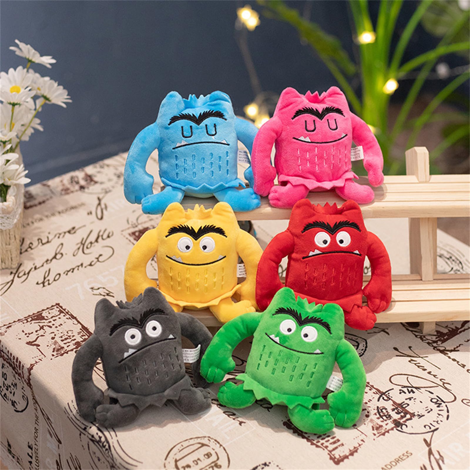 Foto 4 pulgar | Set De Muñecos De Dibujos Animados De Monster Little Monster De Peluche En Color - Venta Internacional.
