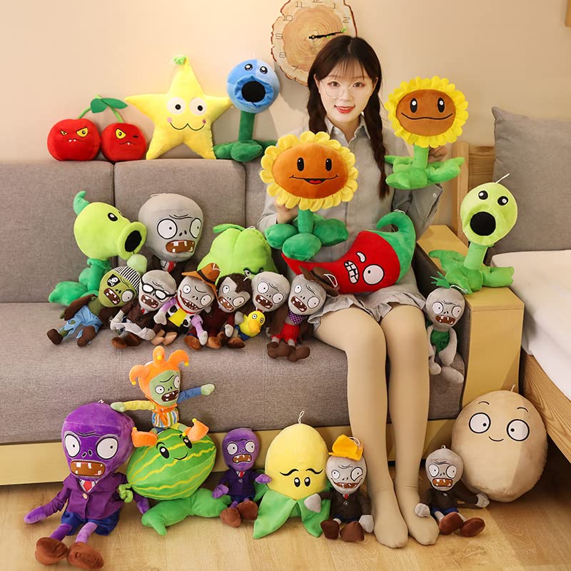 Foto 7 pulgar | Juego De Figuras Plush Toys Pvz Con 50 Pegatinas Para Niños - Venta Internacional.