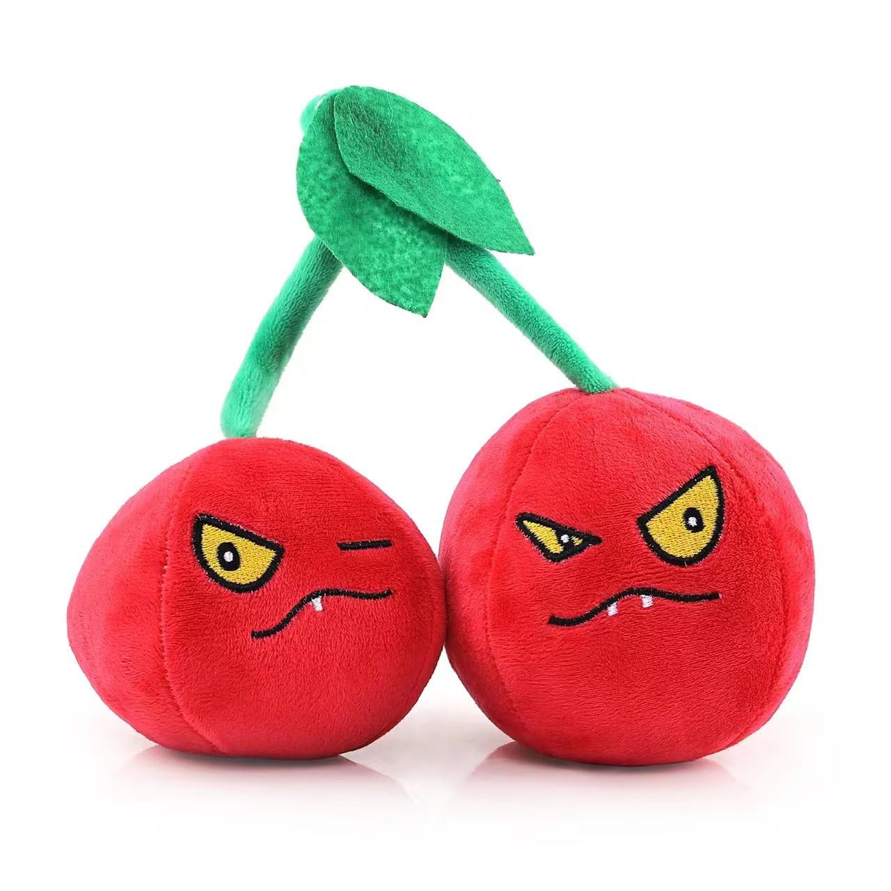 Set De Figuras De Peluche Pvz Cherry Bomb Zombie Plant Con Pegatinas - Venta Internacional.