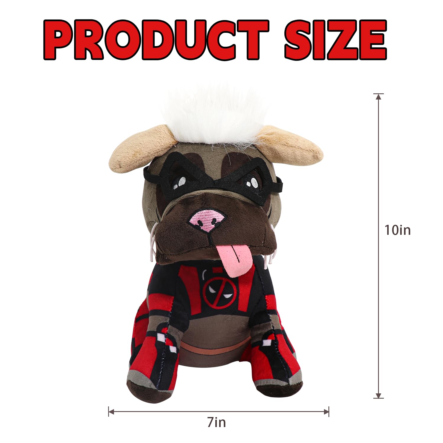 Foto 4 pulgar | Peluche Dogpool Wolverine Style B, 28 Cm, Ideal Como Regalo - Venta Internacional.