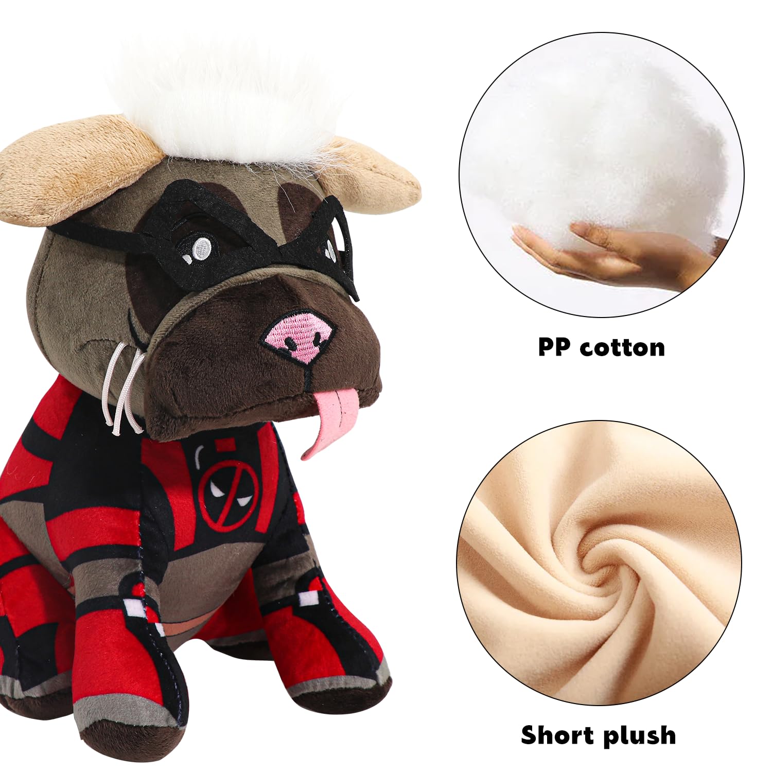 Foto 5 pulgar | Peluche Dogpool Wolverine Style B, 28 Cm, Ideal Como Regalo - Venta Internacional.
