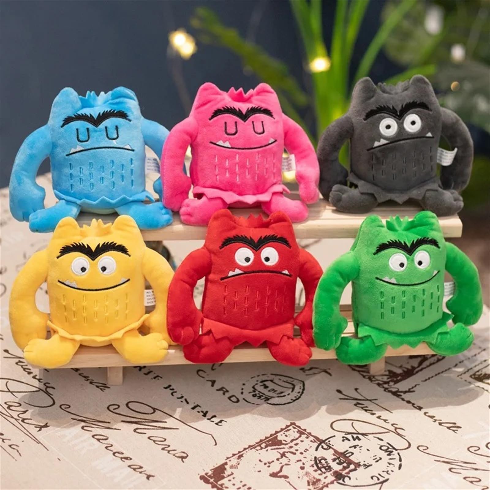 Foto 2 pulgar | Set De Muñecos De Dibujos Animados De Monster Little Monster De Peluche En Color - Venta Internacional.