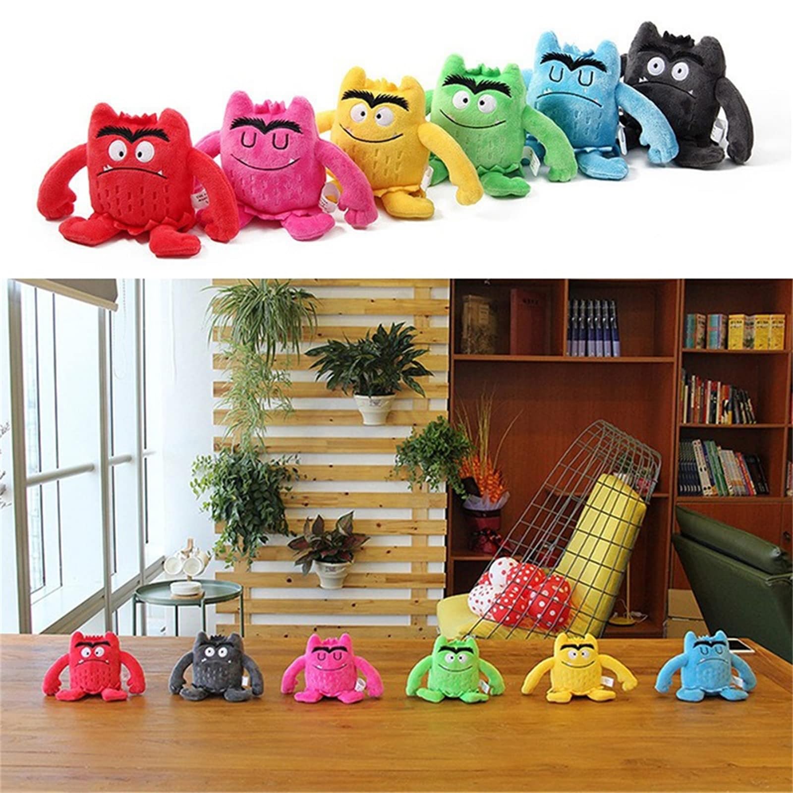 Foto 5 pulgar | Set De Muñecos De Dibujos Animados De Monster Little Monster De Peluche En Color - Venta Internacional.