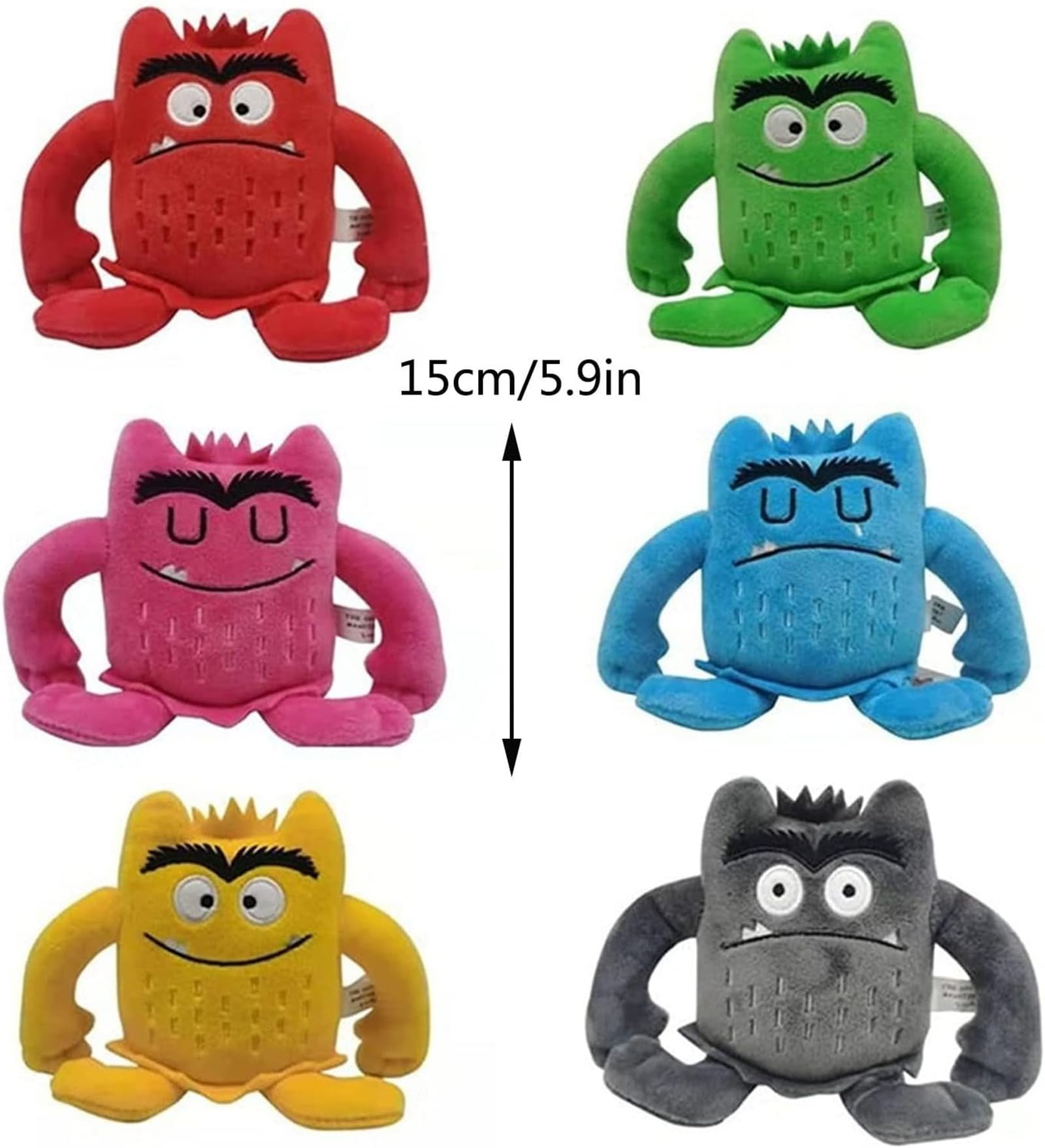 Foto 8 pulgar | Set De Muñecos De Dibujos Animados De Monster Little Monster De Peluche En Color - Venta Internacional.