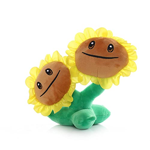 Foto 1 | Peluche De Peluche Pvz Zombie Plant, Doble Girasol, Con Pegatinas - Venta Internacional.