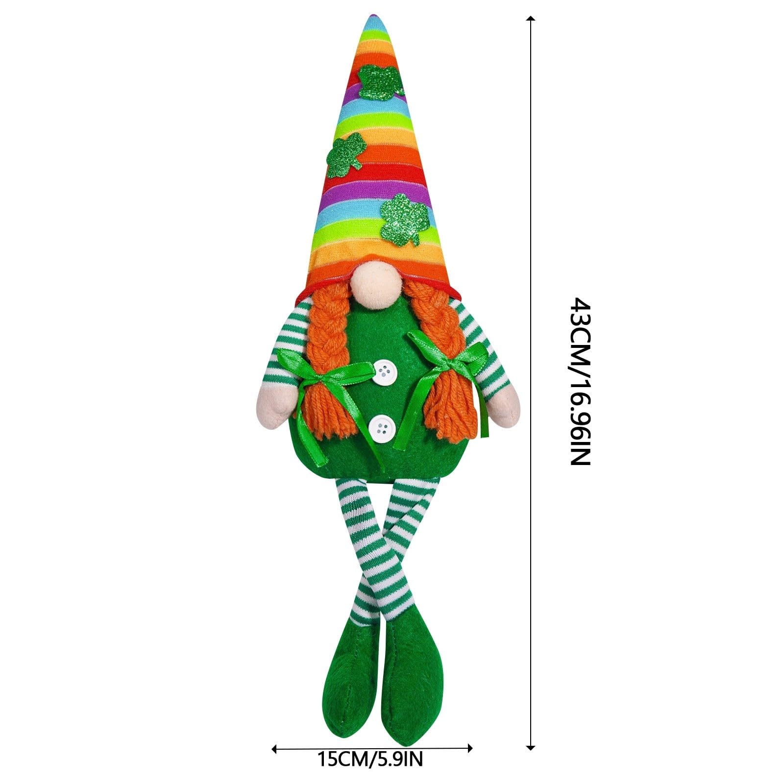 Foto 8 pulgar | Pack De 2 Muñecos De Peluche Para Decoración De Gnomos Para El Día De San Patricio - Venta Internacional.