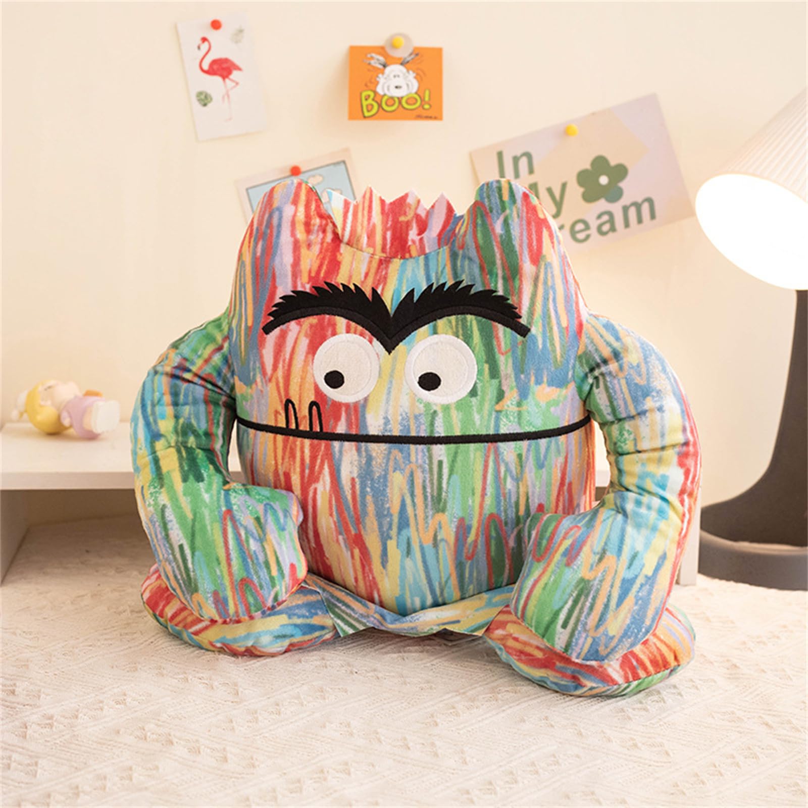 Foto 5 pulgar | Muñeca De Peluche Color Monster, 25 Cm, Juguete De Dibujos Animados Para Niños - Venta Internacional.