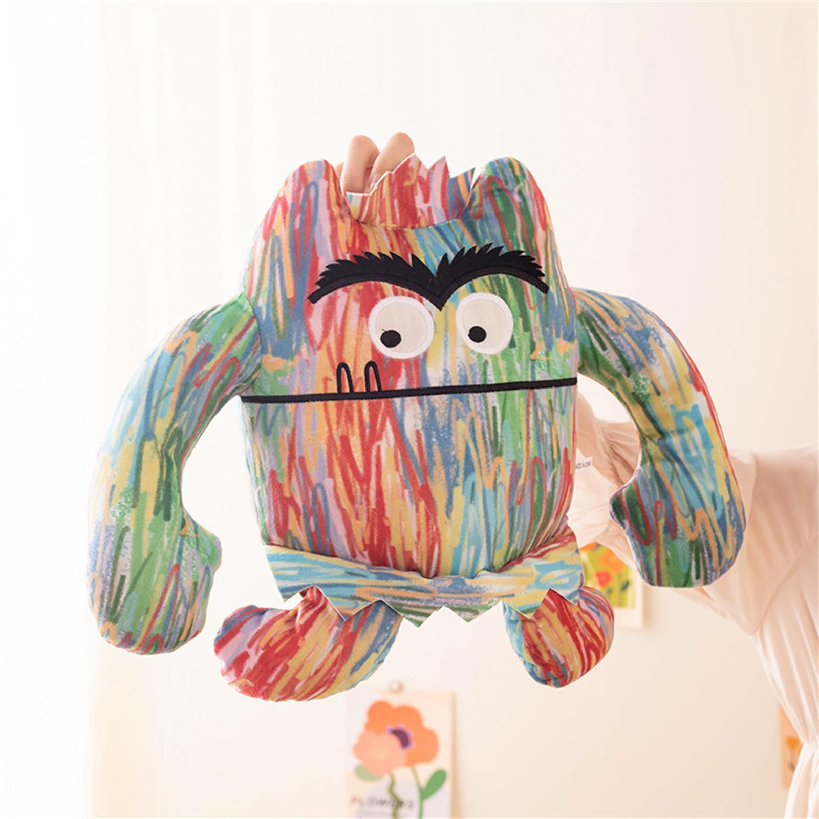Foto 6 pulgar | Muñeca De Peluche Color Monster, 25 Cm, Juguete De Dibujos Animados Para Niños - Venta Internacional.