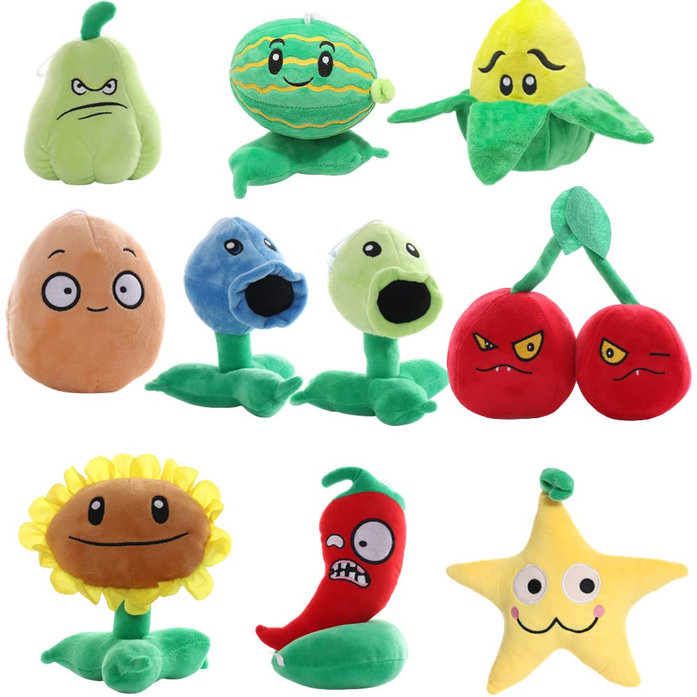 Juego De Figuras Plush Toys Pvz Con 50 Pegatinas Para Niños - Venta Internacional.