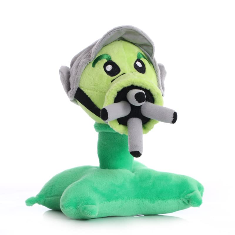 Foto 3 pulgar | Set De Figuras De Peluche Pvz Gatling Pea Zombie Plant Con Pegatinas - Venta Internacional.