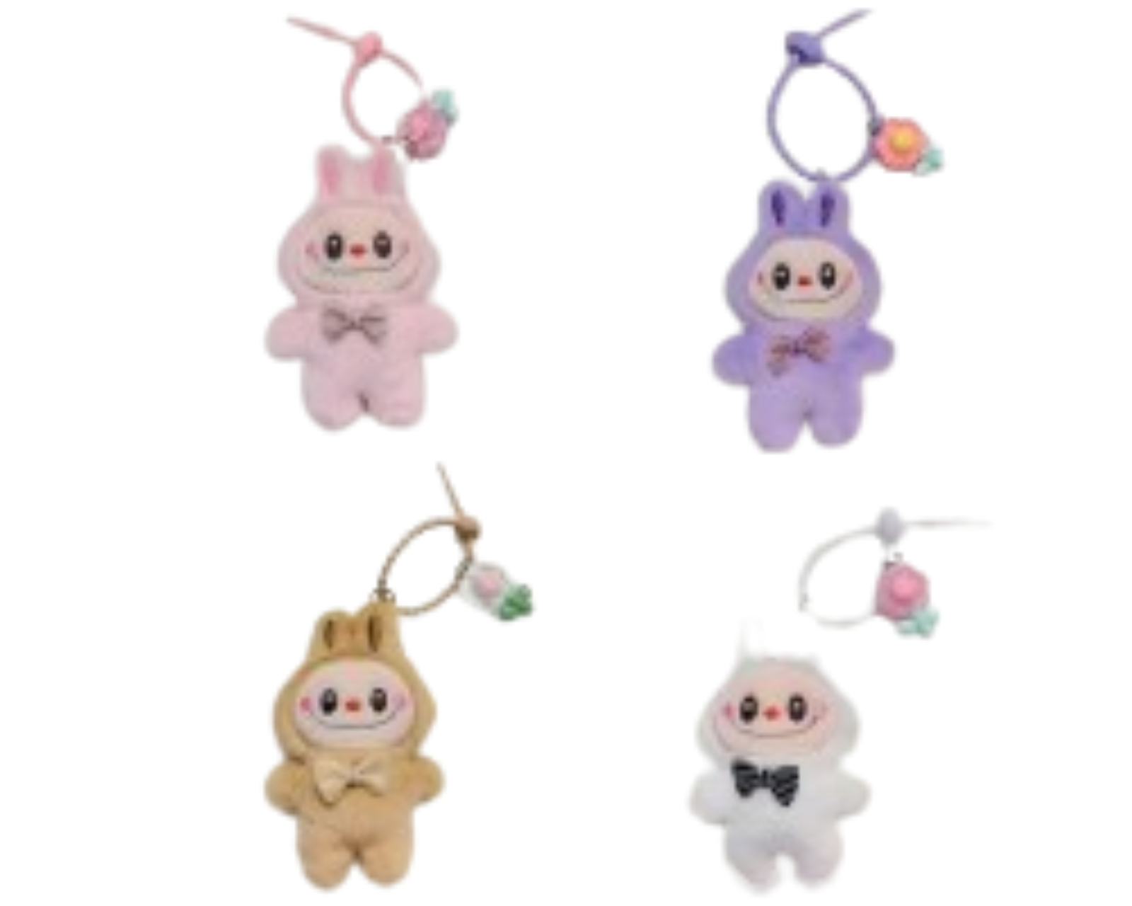 Foto 1 | Set de 4 Colgantes Felpa Labubu - Venta Internacional