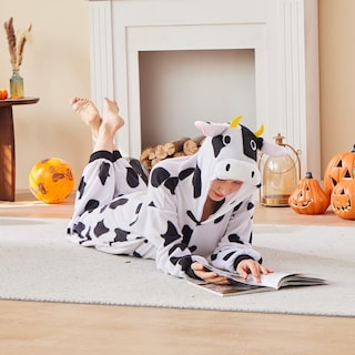 Foto 5 | Disfraz De Mono Newcosplay Con Forma De Animal, Pijama De Peluche Con Forma De Vaca Para Adulto - Venta Internacional.
